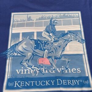NWT Women’s Small Vineyard Vines 146th Kentucky Derby Long Sleeve blue shirt